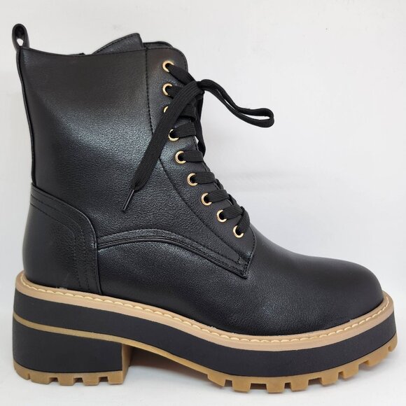 Aqua-Flex Women's Black Smooth Waterproof Boot W/Laces & Zipper Size 8 & 9 - Picture 2 of 10